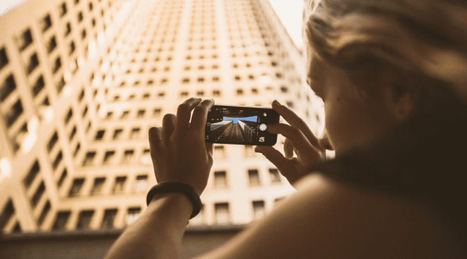 Taking picture with cellphone